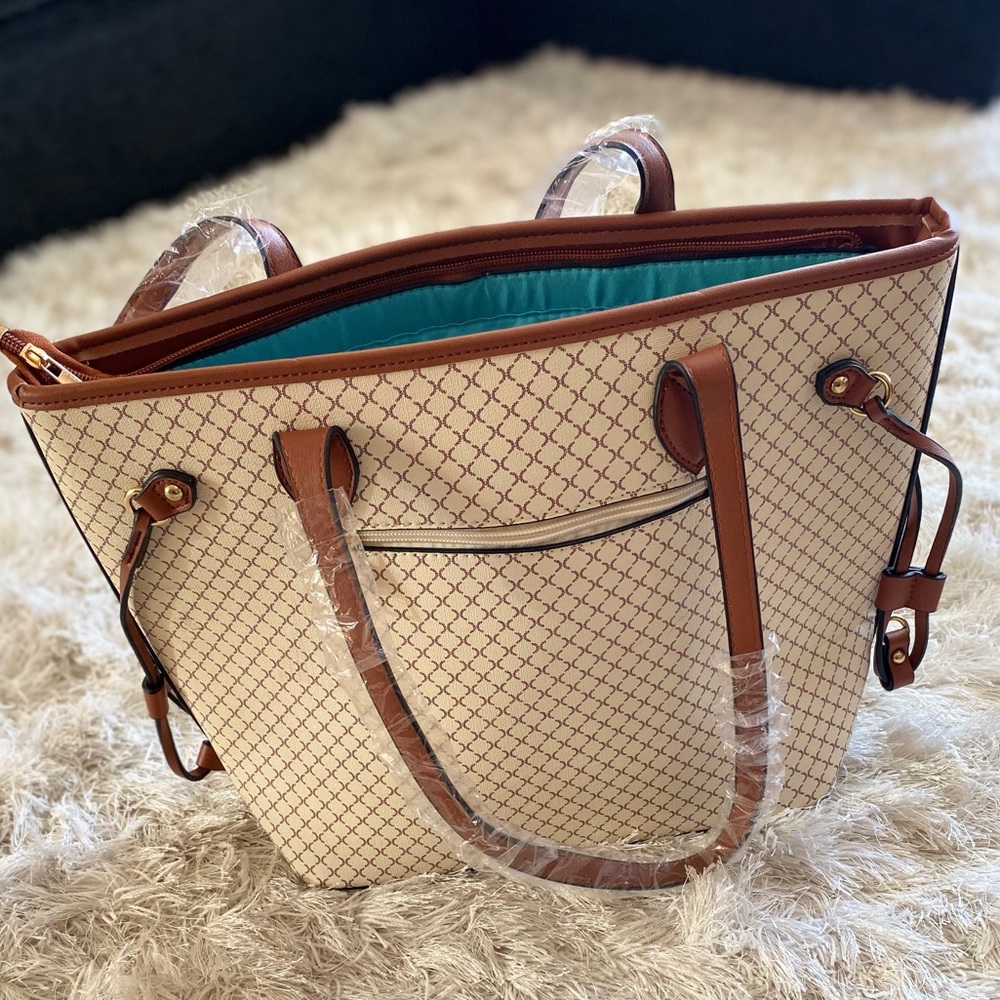 Cute Cream & Brown Bag